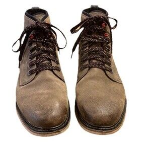 Cole Haan Men's Leather Boots 10 M Lace Up Chukka Zero Grand 360 Cushioned Brown